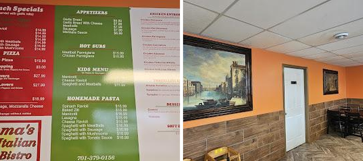 Roma's Italian Bistro Menu